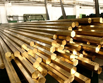 шестигранник латунный 17 мм лс59-1 тянутый матовый полутвердый