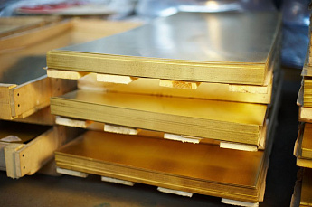 лист латунный 15 мм л63 г/к матовый