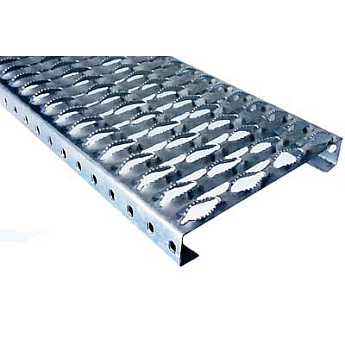 алюминиевый настил просечно-профилированный 1000х240х40х2.5 зубчатый