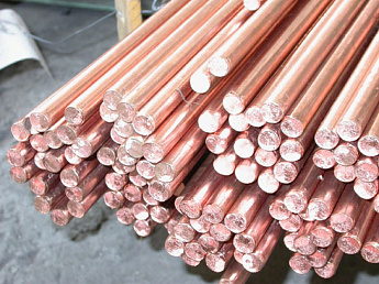 Круг (пруток) медный 280 мм М1 прессованный матовый круг (пруток) медный 280 мм м1 прессованный матовый