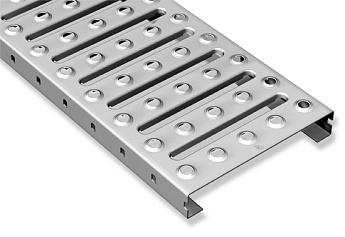 алюминиевый настил просечно-профилированный 1000х150х75х2.5 трап