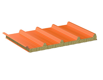 кровельные сэндвич панели с минватой 120 ral 9010 белый