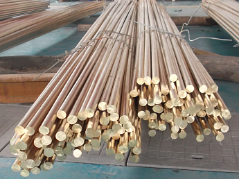 круг (пруток) бронзовый 90 мм бркмц3-1 прессованный матовый